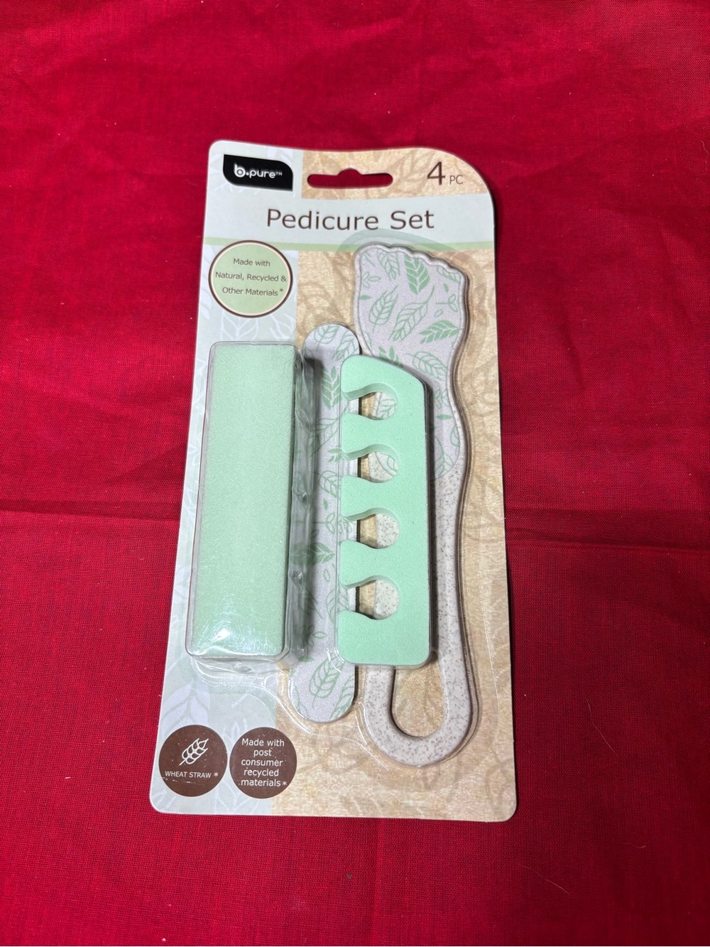New b.pure Pedicure Set in Mint 4 Pc Set